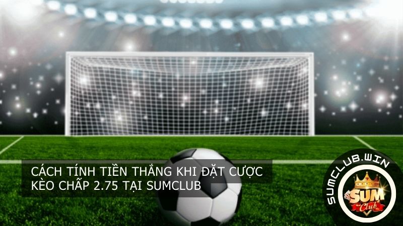 Cách tính tiền thắng khi đặt cược kèo chấp 2.75 tại SUMCLUB
